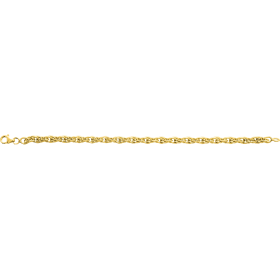 Bracelet maille fantaisie plaqué or
