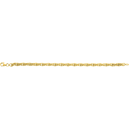 Bracelet maille fantaisie plaqué or