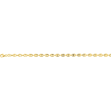 Bracelet grain de café plaqué or