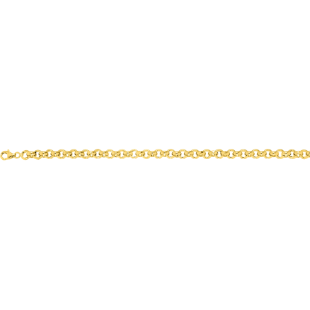 Bracelet maille jaseron plaqué or