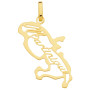 Pendentif Carte Martinique Ajourée Or