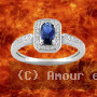 Bague Oxydes Zirconium bicolores Ovale Argent