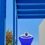 Bague Pétales Oxydes Zirconium bleu foncé Argent