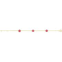 Bracelet Or 18 Carats Fleurs des iles Fuchsia