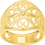 Bague filigrane Mahorais Plaqué Or