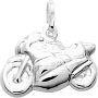 Pendentif Motif Moto Argent