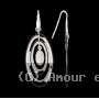 Boucles d'Oreilles motif ovales