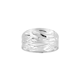 Bague Effet Martelé Argent