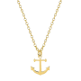 Collier Motif Ancre Plaqué Or