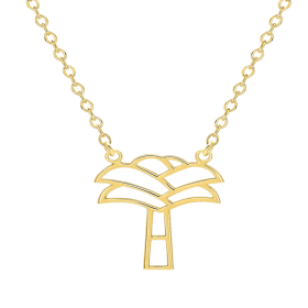 Collier Bananier ajouré Plaqué Or
