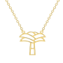 Collier Bananier ajouré Plaqué Or
