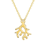 Collier Motif Corail Plaqué Or