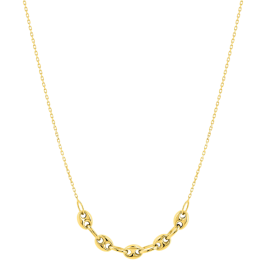 Collier Graine de Café Or jaune 9 Carats