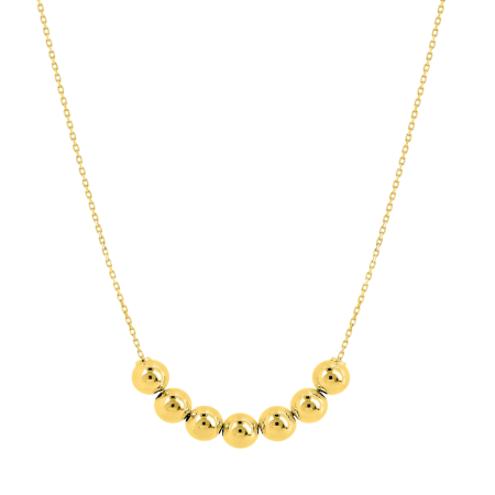 Collier Boules 5mm Or jaune 9 Carats