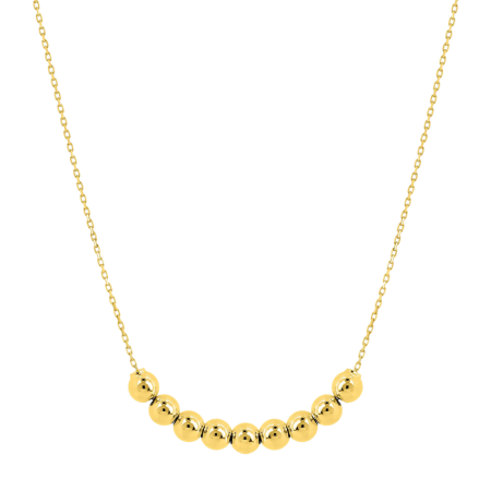 Collier Boules 4mm Or jaune 9 Carats