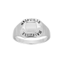 Chevalière Nashville rhodié argent