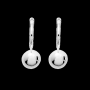 Boucle d'oreilles Dormeuses Boule 9mm Argent