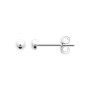 Boucle d'oreilles Boule Puce 10mm Argent