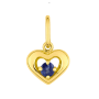 Pendentif Cœur Saphir 9 Carats