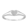 Chevalière forme cœur OZ Or 9 Carats