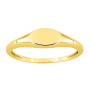 Chevalière forme ovale Or 9 Carats
