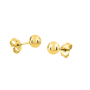Boucles d'oreilles Boule Clous 5mm Plaqué or