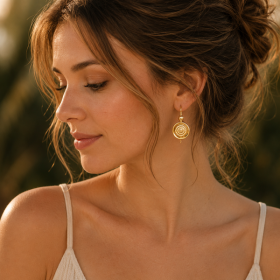 Boucles d'oreilles Chou Or 18 Carats