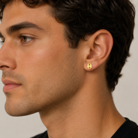 Boucles d'oreilles grain café Or jaune 9 Carats