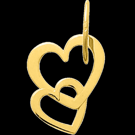 Pendentif Cœur Entrelacé Or 9 Carats
