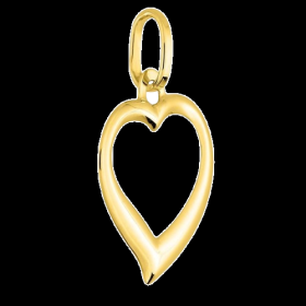 Pendentif Cœur Ajouré Or 9 Carats