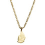 Collier et pendentif acier Carte Maurice