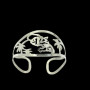 Bracelet jonc en acier doré carte Martinique 972