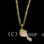 Collier et pendentif acier Carte Tahiti