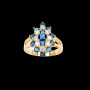 Bague plaqué or Marquise OZ