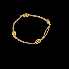 Bracelet Forçat Plaqué Or