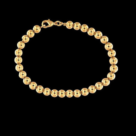 Bracelet Boules Plaqué Or