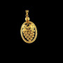 Pendentif Grappe Raisin Plaqué Or