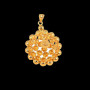 Pendentif Plaqué Or Tété Créole Ond