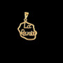 Pendentif Ajouré Cartes Plaqué or