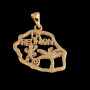 Pendentif Plaqué Or Salamandre