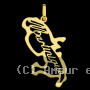 Pendentif Or Carte Martinique Ajourée