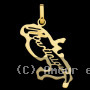 Pendentif Carte Martinique Ajourée Or