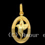 Pendentif Colibri Entourage Or
