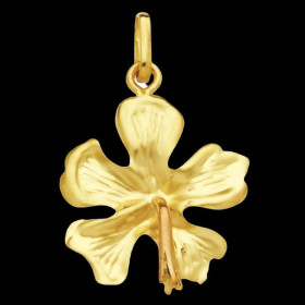 Pendentif Hibiscus Or