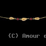 Collier Créole Forçats Grenats Or 18 Carats