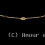 Collier Créole Forçats 1 Graines et 2 Grenats Or
