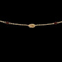 Collier Créole Forçats 1 Graines et 2 Grenats Or