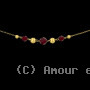 Collier Or 18 Carats Forçats Boules Grenats