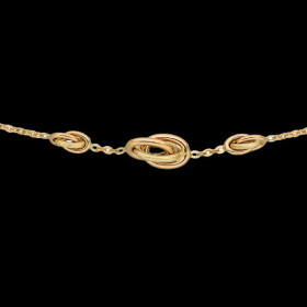 Collier Or 18 Carats Forçats Noeuds