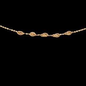 Collier Or 18 Carats Cinq Noeuds Forçat
